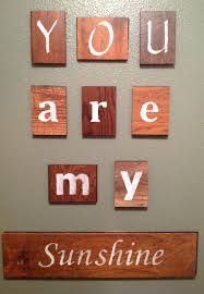 You Are My Sunshine Wall Art Created From Wood Flooring Samples Wood Sample Laminate Flooring Diy Flooring Projects