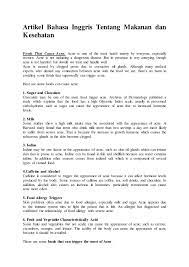 Klik di sini untuk informasi file lengkap karangan bahasa inggria tentang cita cita smp selengkapnya. Contoh Artikel Contoh Artikel Bahasa Inggris Tentang Kesehatan