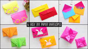 6 Easy Diy Paper Envelopes Paper Envelope Making How To Make Envelope Easy Origami Youtube Origami Easy Diy Paper How To Make An Envelope
