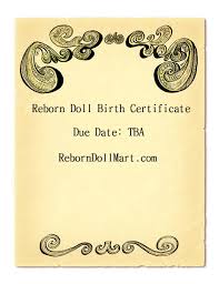 A birth certificate refers to a document or rather a certificate that is normally filed with the relevant authorities after the birth of a child. How To Create A Reborn Doll Birth Certificate