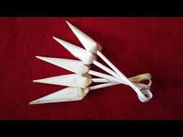 Easy Origami Kunai Knives Naruto Hd Youtube Origami Naruto Origami Easy Kunai Knife