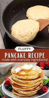 Best Fluffy Pancake Recipe Video In 2020 Easy Homemade Pancakes Yummy Pancake Recipe Recipes