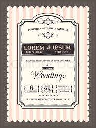 Flora card template with roses and frame vector. Vintage Wedding Invitation Border And Stock Vector Colourbox