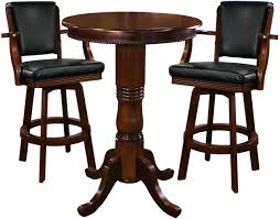 When selecting a chair to coordinate with a pub table, the seat height of counter height tables and chairs measure 6 inches less than pub height tables and chairs. Ozone Bar Stools And Pub Table Set Antique Brown Ozone Billiards