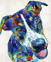 Colorful Jack Russell Terrier Dog Art Print From Painting Dogs Etsy Colorful Dog Art Colorful Dog Paintings Dog Pop Art