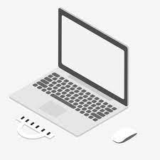 Grey Computer Laptop Illustration Office Computer Office Supplies Laptop Clipart White Black Keyboard Electronics Png And Vector With Transparent Background Laptop Computers Electronics Illustration Computer Vector
