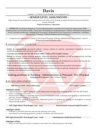 This resume is targeted for more senior positions in teaching, the format is slightly different to the entry level resume. Teacher Sample Resumes Download Resume Format Templates