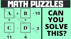 Maths Puzzle Questions With Answers Maths Puzzles Math Riddles Brain Teasers