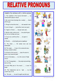 Relative Pronouns Worksheet Free Esl Printable Worksheets Made By Teachers Pronoun Worksheets Relative Pronouns Relative Clauses