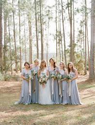 Bridesmaids In Gray Light Blue Bridesmaid Dresses Light Blue Bridesmaid Bridesmaid Dressing Gowns