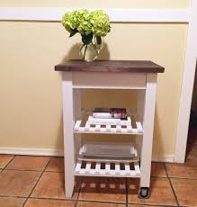 diy ikea kitchen cart  four threads