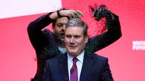 Keir Starmer covered in glitter by protestor as he opens Labour conference  speech – POLITICO