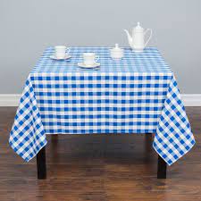 The easiest way to bring your dining room decor to life is to throw in a tablecloth. Linentablecloth 70 In Square Tablecloth Blue White Checkered