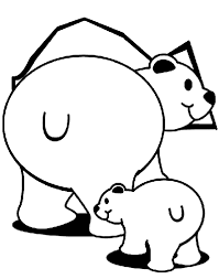 Realistic polar bear coloring pages mama and baby polar bear coloring page. Polar Bears Coloring Page Crayola Com
