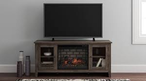 Removing the center shelf allows room for the electric fireplace to be inserted from the back of the tv stand for warmth and romance. Signature Design By Ashley Arlenbry Gray 60 Tv Stand With Electric Fireplace W275w3 Fitz S Furniture Gallery