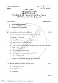 Maybe you would like to learn more about one of these? Plant And Animal Tissue Culture 2017 2018 Bachelor Of Science Vocational Semester 4 Fybsc Question Paper With Pdf Download Shaalaa Com
