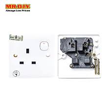 Diy haul / best huge mr. Mr Diy 1 Gang Sp Switched Socket Outlet 8 5cm Shopee Malaysia