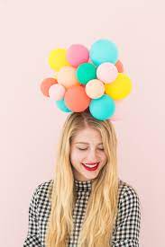 Simple crazy hat day ideas for you to make with your kids; Balloon Hat Diy