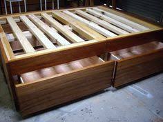 How to build a platform storage bed with drawers. How To Build A Diy Bed Frame With Drawers Storage Handy Home Zone Bed Frame With Drawers Bed Frame With Storage Simple Bed Frame