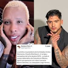 El presidente de Colombia, Gustavo Petro, pidió apoyo a Claudia Sheinbaum  Pardo, para localizar al cantante B King y a su compañero Jorge Herrera,  desaparecidos en Sonora tras un concierto. Petro señaló