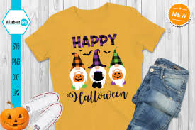 Create adorable shirts, wall decals, yeti decals, halloween decorations. Happy Halloween Svg Gnomes Svg Graphic By All About Svg Creative Fabrica