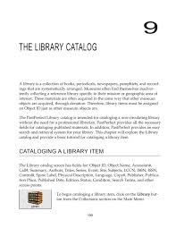 The Library Catalog Pastperfect Museum Software