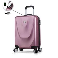 My Valice Smart Bag Energy Sarj Girisli Kucuk Kabin Boy Abs Valiz Rose Kaptan Bag Gri