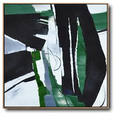 Cindy stonebrink 5' x 7' nancy's rust. Extra Large Abstract Painting On Canvas Oversized Dark Green Contemporary Painting On Canvas Contemporary Canvas Paintings