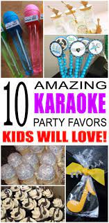 Karaoke Party Favor Ideas Kid Bam Karaoke Party Music Party Favors Kid Party Favors