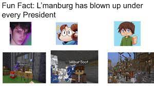L Manburg Has Been Blown Up Under Every President Dreamsmp (manburg blown up??) kianksg 133.618 views1 months ago. l manburg has been blown up under every