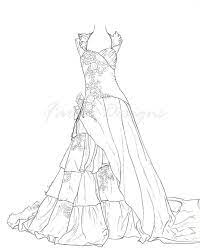 Ball gown coloring pages bing images wedding dress sketches. Wedding Dress Coloring Pages For Girls Coloring Pages For Girls Barbie Coloring Pages Colorful Fashion