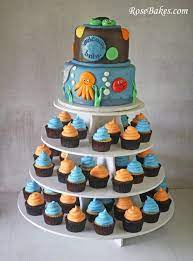 Under The Sea Baby Shower Cake Cupcake Tower