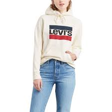 Doch nicht nur auf dem weg zum gym machen. Levi S Sweatshirt Kapuze Baumwolle Marken Print Fur Damen Weiss Xs Galeria Karstadt Kaufhof