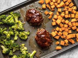 Make An Entire Dinner For Two At One Time With This Fast And Easy Sheet Pan Bbq Meatloaf Dinner Perfect For M Meatloaf Dinner Bbq Meatloaf Cooking On A Budget