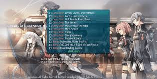 This trophy will unlock once you've over one million mira in trails of cold steel iii. Final Chapter Cleared Game Bonus The Legend Of Heroes Trails Of Cold Steel Iii Walkthrough Neoseeker