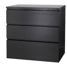 Homfa 3 drawer chest, storage dresser cabinet with steel legs, collection organizer nightstand bed sofa sideboard buffet cabinet, accent decor furniture for office home. Malm 3 Drawer Chest Black Brown 311 2x303 4 Ikea