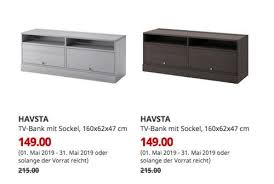Sie kann aber leicht recht schwer werden, wenn sie voll. Ikea Kaarst Havsta Tv Bank Mit Sockel 160x62x47 Cm Grau Oder Dunkelbraun Ikea Tv Bank Ikea Kaarst