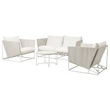 havsten 4 seat conversation set in outdoor beige ikea ikea buitenkussens binnen buiten