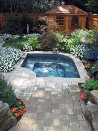 1 Amazing Backyard With Mini Pool Design Ideas Small Backyard Landscaping Small Backyard Gardens Small Backyard Pools