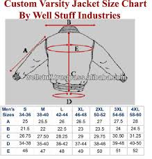 75 Explicit American Jacket Size Chart