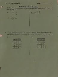 Some of the worksheets displayed are slope date period, name date algebra 1 notes finding slope from tables, slope from two points, finding slope given a table or a graph, finding slope from tables, concept 7 writing linear equations, finding slope work, the slope formula there is a graph. Solved Math 131 R2 Worksheet 4 Name R2 6 Finding Line Chegg Com