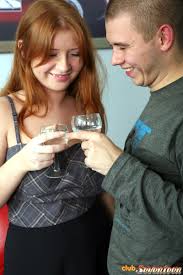 Hairy redhead with big tits fucked in the bathroom at Brdteengal