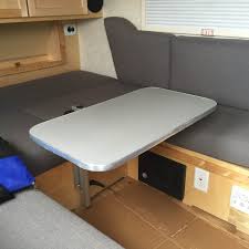 The Lagun Rv Table Mount Allows You To Place Your Table Exactly Where You Need It With Its 360 A Frame Camper Horse Trailer Living Quarters Campervan Interior