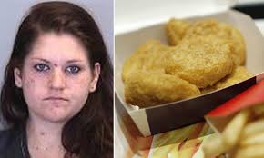 Always use dark chicken thigh meat for making nuggets, white breast meat dries out way too easily and won;t have the right texture. Florida Woman Tries To Exchange Sex For Chicken Mcnuggets Daily Mail Online