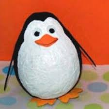 Cute Paper Mache Penguin Paper Mache Art Paper Mache Crafts Paper Mache Projects