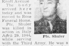 East Tennessee Veterans Memorial Association — Shuler, Cleo H.