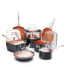 Vintage antique kitchen canister set made of 100% copper. Gotham Steel Ultimate 15 Piece All In One Copper Kitchen Set With Non Stick Ti Cerama Coating Overstock 17078385