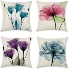 Cuscini su misura e preventivi. Artscope 4 Pack Natale Federe Decorativo Cuscini Per Divani Cotone Biancheria Gettare Caso Federa Per Cuscino Divano Letto Auto Albero Di Natale 45 X 45 Cm Casa E Cucina Cuscini Decorativi E