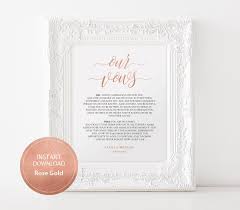 Editable Pdf Template 8x10 Our Vows Sign Instant Download Etsy Wedding Signs Wedding Reception Signs Reception Signs