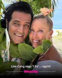 Lisa Curry and husband Mark Tabone have said “I do” all over again, this  time in a stunning tropical ceremony in Fiji. The couple's vow renewal  comes just as Lisa celebrates another